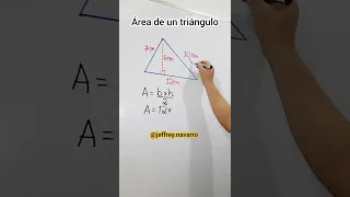 ÁREA DE UN TRIÁNGULO