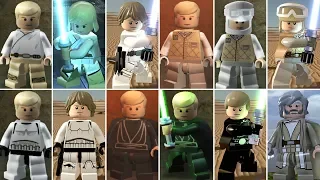 Luke Skywalker Evolution in LEGO Videogames