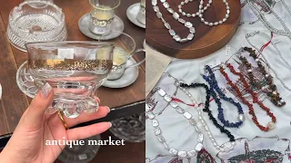 [Vlog] Big harvest festival at Nagoya Antique Market🧺Miscellaneous goods.Used clothes.Furniture🌱