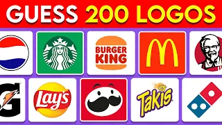 Guess The Logo In 3 Seconds | 200 Famous Logos | Food & Drink Edition