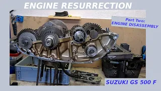 SUZUKI GS 500 F - Engine Resurrection Part 2 - Disassembly (HD)