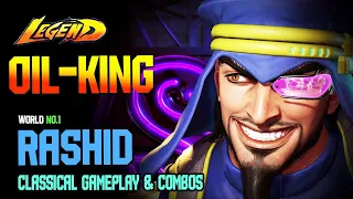 SF6🔥 Oil King  (RASHID) Is World Strongest Cooking Every One !🔥 Ranked Match 🔥 SF6 DLC Replays 🔥