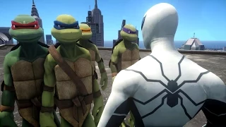 Spiderman VS Teenage Mutant Ninja Turtles - Future Foundation Spider-Man