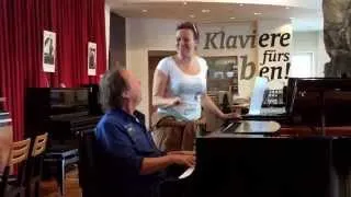 Kerstin Heiles & Christoph Pauli auf Stepvisite im Klavierhaus