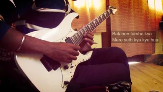 Khamoshiyan rock electric guitar(instrumental) Cover with lyrics by Santosh || Arjit Singh