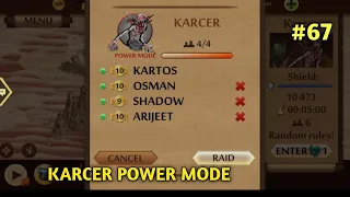 KARCER POWER MODE 🔥 || SHADOW FIGHT 2 UNDERWORLD || HINDI GAMEPLAY