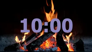 10 minute timer but with fire