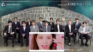 SEVENTEEN Reaction a BLACKPINK  - 'Ice Cream' (With Selena Gomez) (MADE BY FAN)