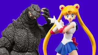 Godzilla vs. Sailor Moon? stop motion