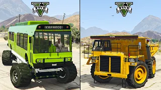 GTA 5 Monster Bus VS Dump Truck - Which is Best ? @Twin Gaming @GG808  @Umbo Cars