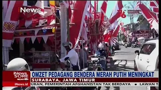 Jelang Ulang Tahun Indonesia ke-76, Omzet Pedagang Bendera Naik Drastis #iNewsSore 08/08