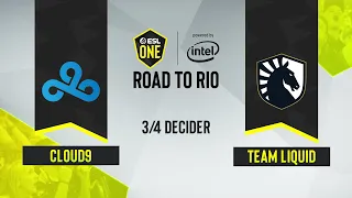 CS:GO - Team Liquid vs. Cloud9 [Inferno] Map 2 - ESL One: Road to Rio - 3/4 Decider - EU