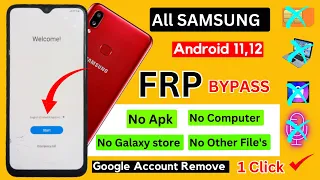 All Samsung Android 11/12 Frp Bypass 🔒| No OS14 Launcher ❌ No Apk | Google Account Unlock | 100% fix