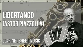Clarinet Sheet Music: How to play Libertango by Astor Piazzolla