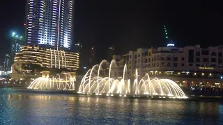 Дубай.Поющие фонтаны. Heroe - Enrique Iglesias