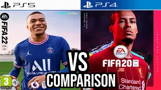 FIFA 22 PS5 Vs FIFA 20 PS4