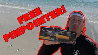 Metal detecting a destroyed Fort Myers Beach. Win a free pinpointer!!!