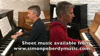 Bach 2 Part Invention No.  7 in E minor for 2 pianos (additional piano part by Simon Peberdy)