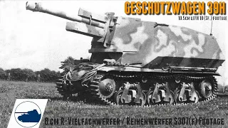 Rare Geschützwagen 39H - 10.5cm leFH 18 (Sf.) - footage.
