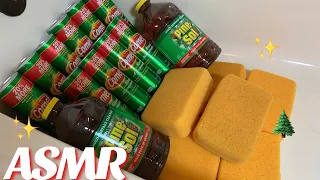 🌲✨ ASMR 10 Cans of Comet + Gallons of Pine Sol ✨🌲 satisfying sponge squeezing