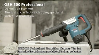 Bosch GSH 500 Professional - Demolition Hammer | Concrete Breaker & Chipping Machine