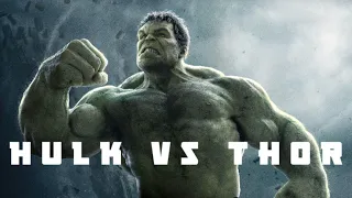 Hulk vs Thor fight clip from Avengers....#Avengers