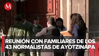 Alejandro Encinas se reúne con padres de los 43 normalistas de Ayotzinapa