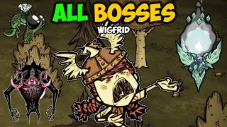 Defeating ALL Bosses with Wigfrid on Don't Starve Together