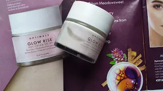 Oriflame  Optimals Glow Rise 1set Day Cream Reviews..*New* Range