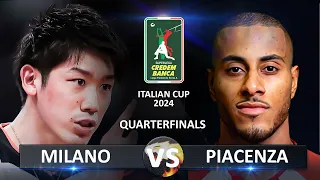 Quarter Finals: Milano vs Piacenza | Volleyball SuperLega Coppa Italia 2024