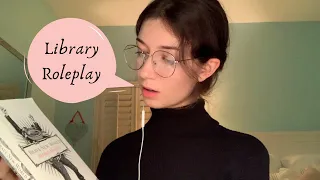 [ASMR Lofi] Library roleplay (soft spoken, typing, page turning, tapping)