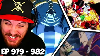 One Piece Episode 979, 980, 981, 982 Reaction - JIMBEI IS BACK!