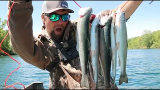 Trolling Cow Bells For Rainbow Trout (40 MINUTE LIMIT)