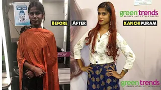 😍 Makeover at Green trends💇 kanchipuram 💕