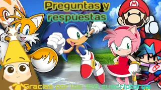 Preguntas y respuestas #1 (Especial 100 subs) | SonicXDraft The Hedgehog | Loquendo