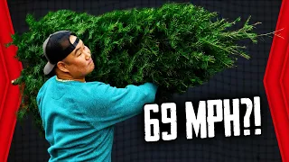 How Fast Can a Baseball Player Throw a Christmas Tree?