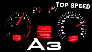 Audi A3 1.9 TDI (77kW) Acceleration 0-187 (TOP SPEED)