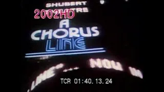 Broadway Theatre Marquees 1960s, 1970s, 1980s stock footage