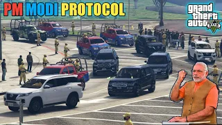 GTA 5 - Prime Minister Modi Protocol | VVIP Protocol