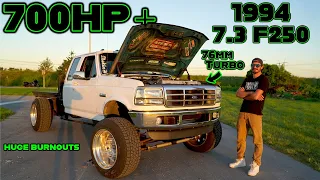 7.3 F-250 pushing 700HP is FAST