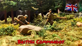 Soldatini 1/72 dipinti - Commandos Inglesi WW2 - Marca Esci