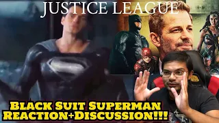 JUSTICE LEAGUE SNYDER CUT "Black suit Superman" Clip Trailer (2021) Reaction and Discussion!!