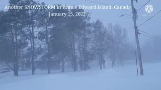 Snowstorm hit PEI Canada again/Jan 15, 2022