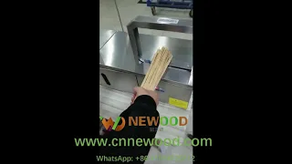 Semi Automatic Bamboo Skewers Bundling Machine | BBQ Stick Bundling Machine
