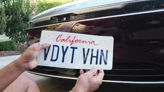 Lucid Air Touring License Plate Wrap