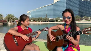 3 Daqat - Abu feat. Yousra | Guitar Cover Thu Le and Daughter