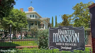 Haunted Mansion Ride Through on Day of World Premiere of Haunted Mansion at Disneyland 4K