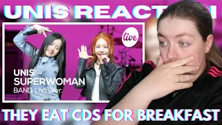 UNIS - “SUPERWOMAN” Band LIVE Concert [it's Live]  REACTION | THEY SOUND AMAZING!!!