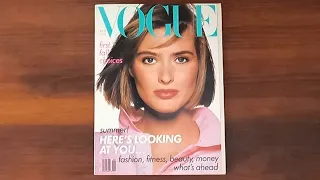 1988 June ASMR Magazine Flip Through: Vogue Cathy Fedoruk, Tatjana Patitz, Sting