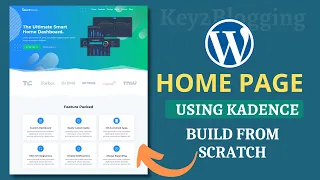 How To Design A Beautiful Homepage Using Kadence blocks builder in WordPress